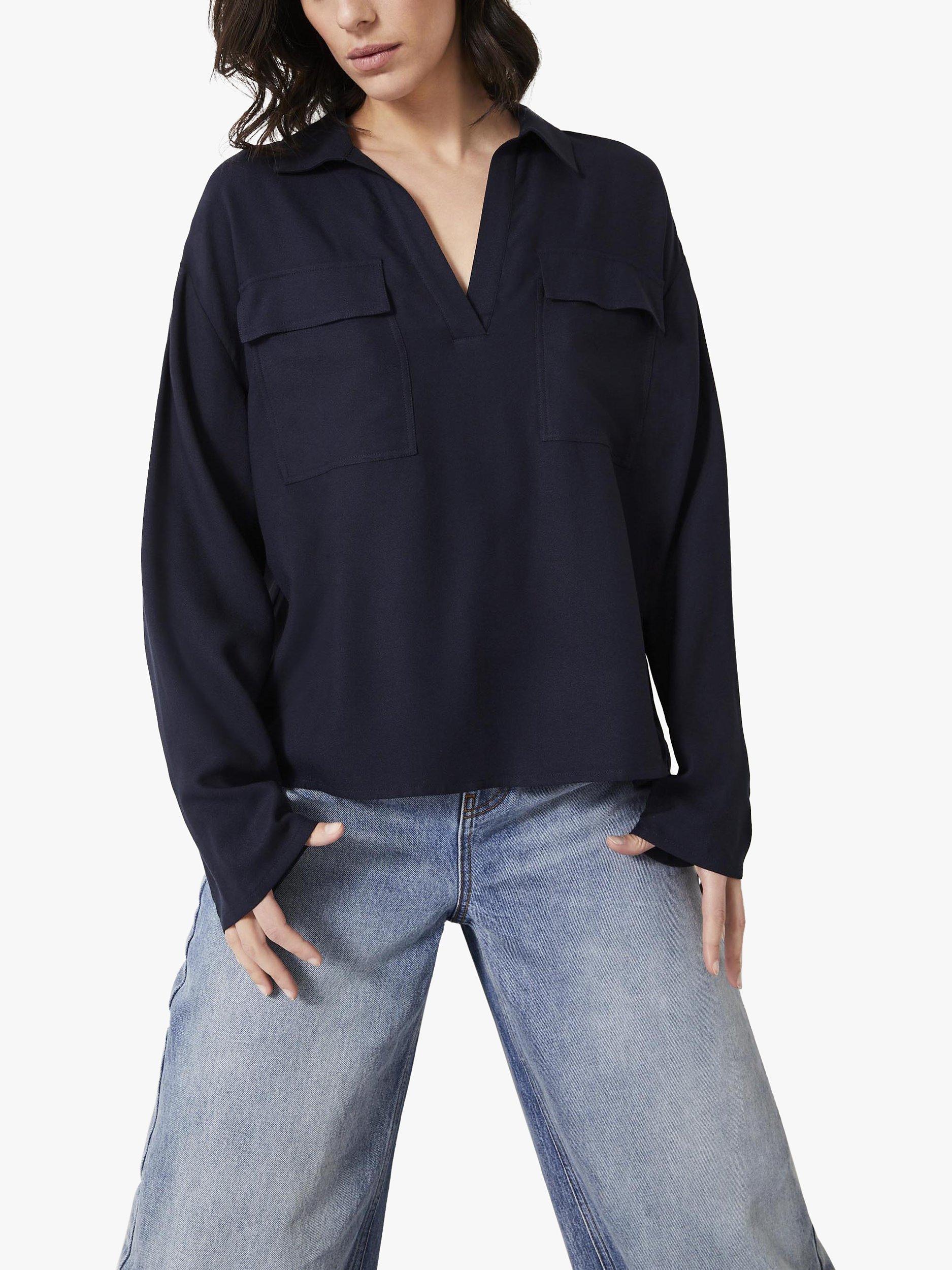 HUSH Kaz Pocket Shirt, Midnight Navy