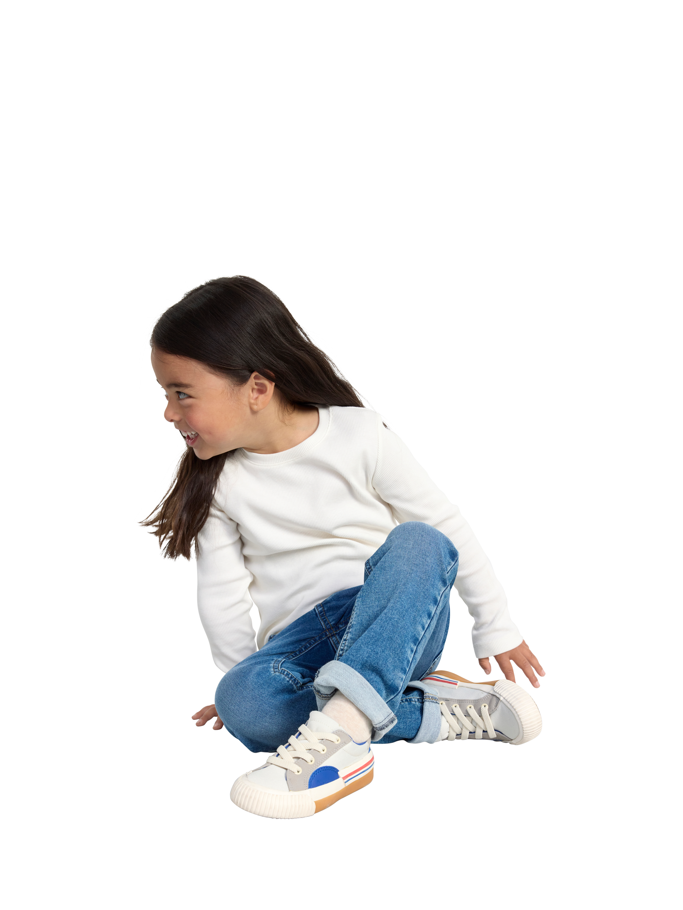 Product image 4 of 6, which shows Lindex Kids' Straight Leg Denim Jeans, Blue, 3 years