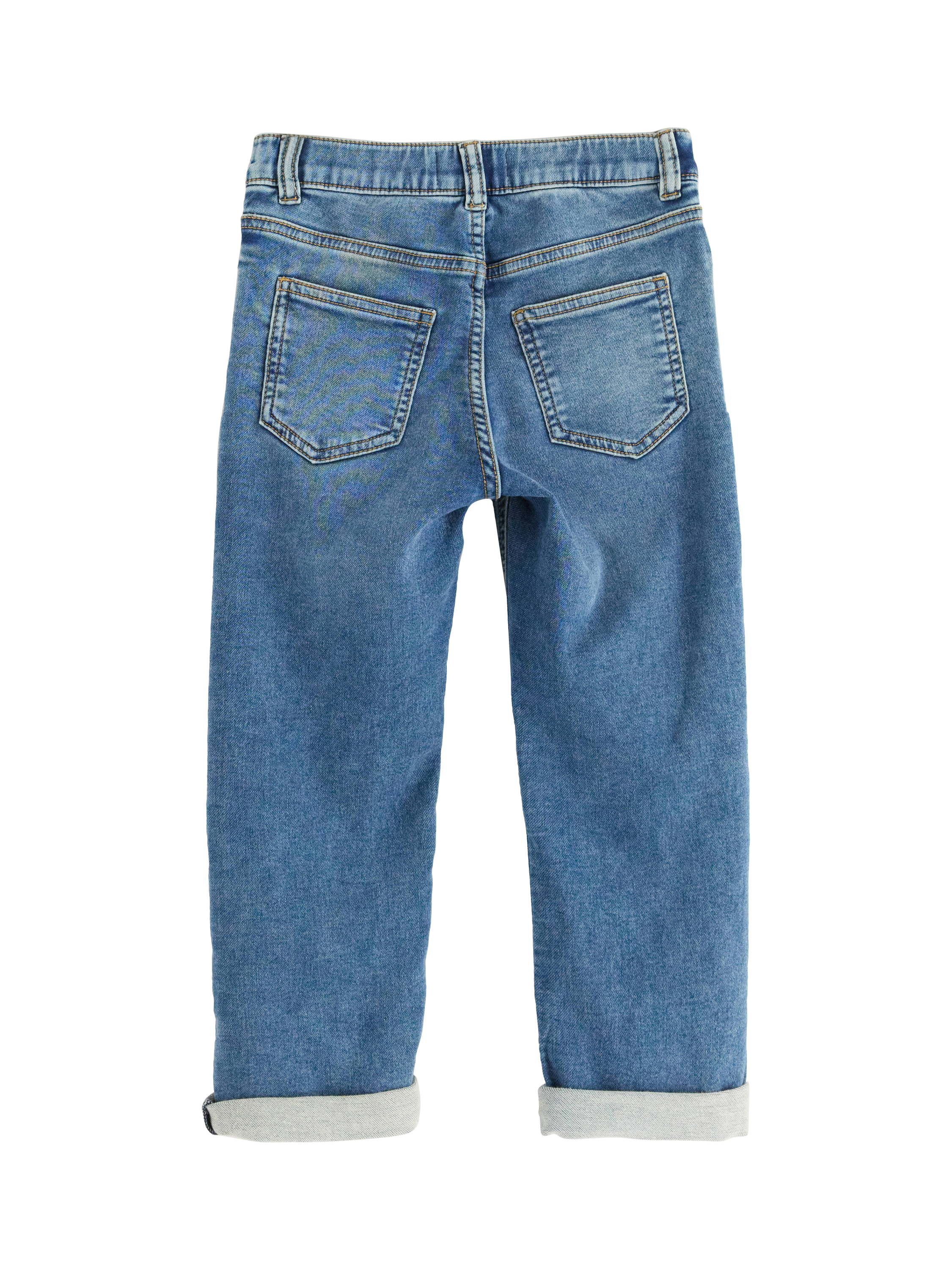 Product image 6 of 6, which shows Lindex Kids' Straight Leg Denim Jeans, Blue, 3 years