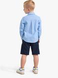 Lindex Kids' Preppy Oxford Long Sleeve Shirt, Blue