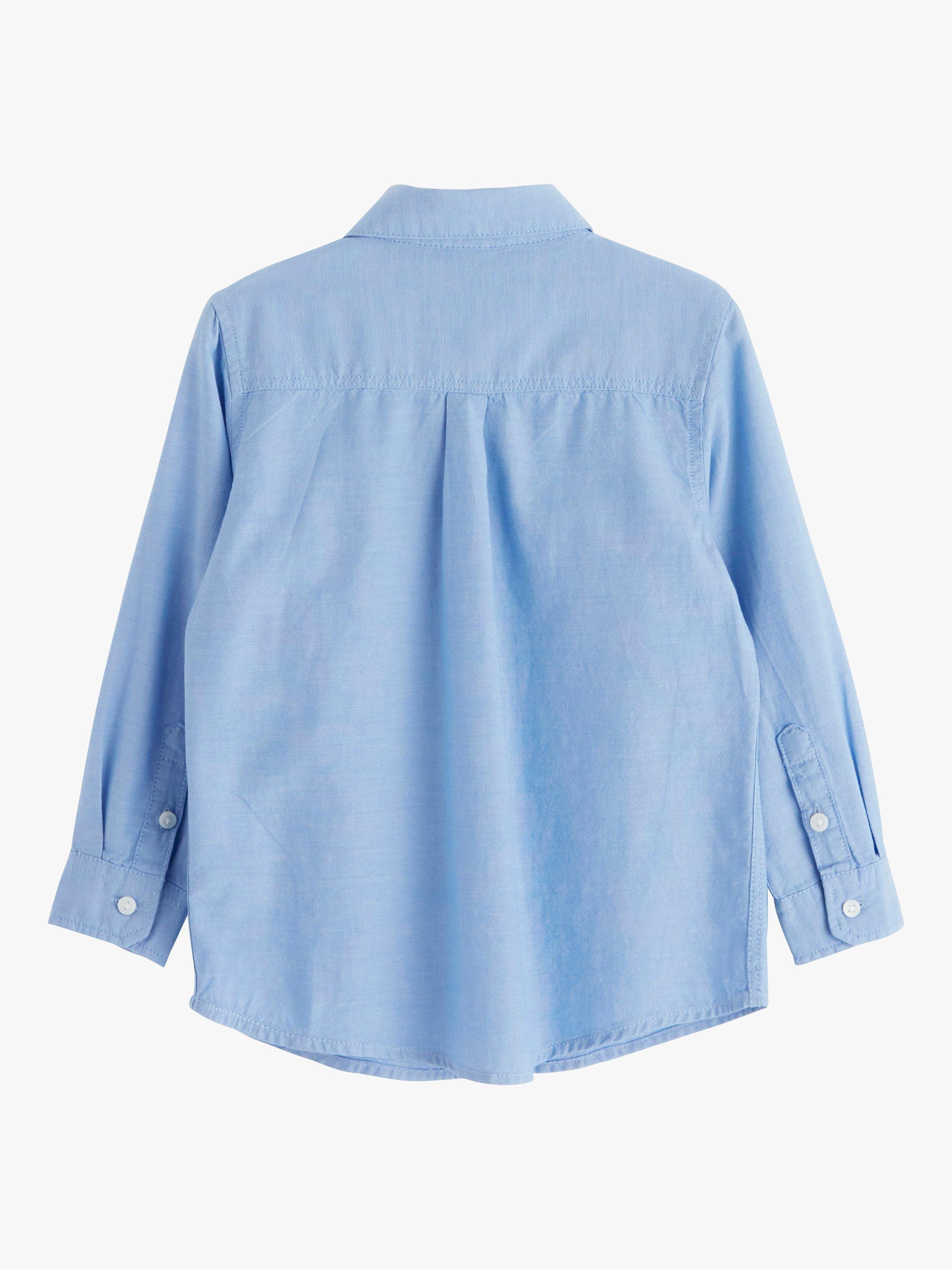 Product image 7 of 7, which shows Lindex Kids' Preppy Oxford Long Sleeve Shirt, Blue, 2 years