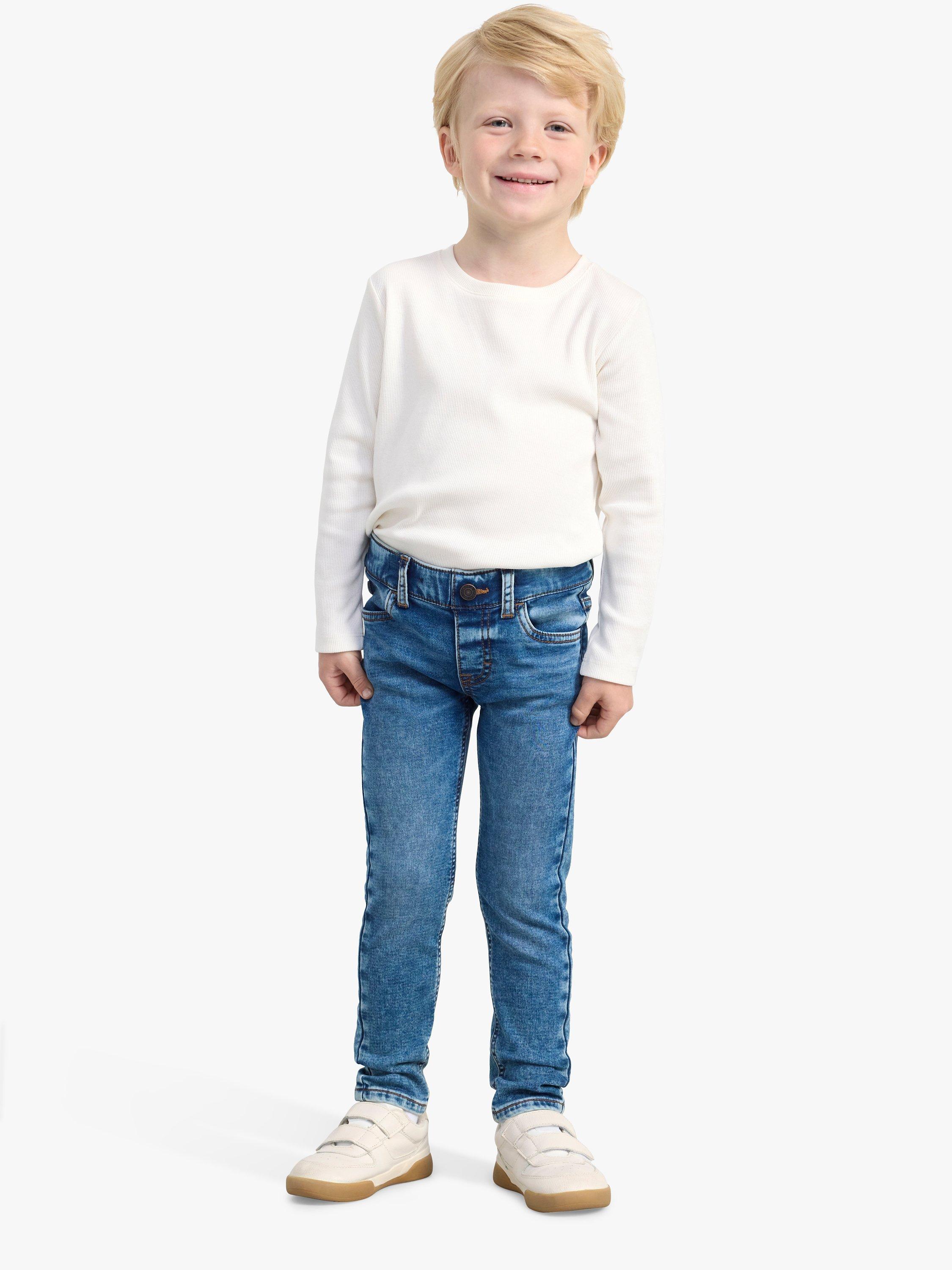 Product image 3 of 6, which shows Lindex Kids' Mid Wash Slim Jeans, Blue, 2 years