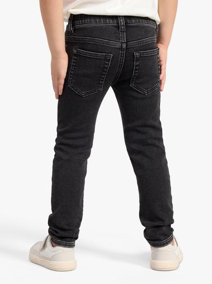 Lindex Kids' Slim Leg Denim Jeans, Black - view 2, Black