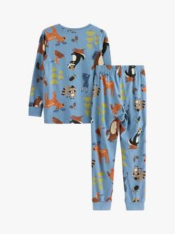 Lindex Kids' Forest Print Pyjamas - view 2, Blue