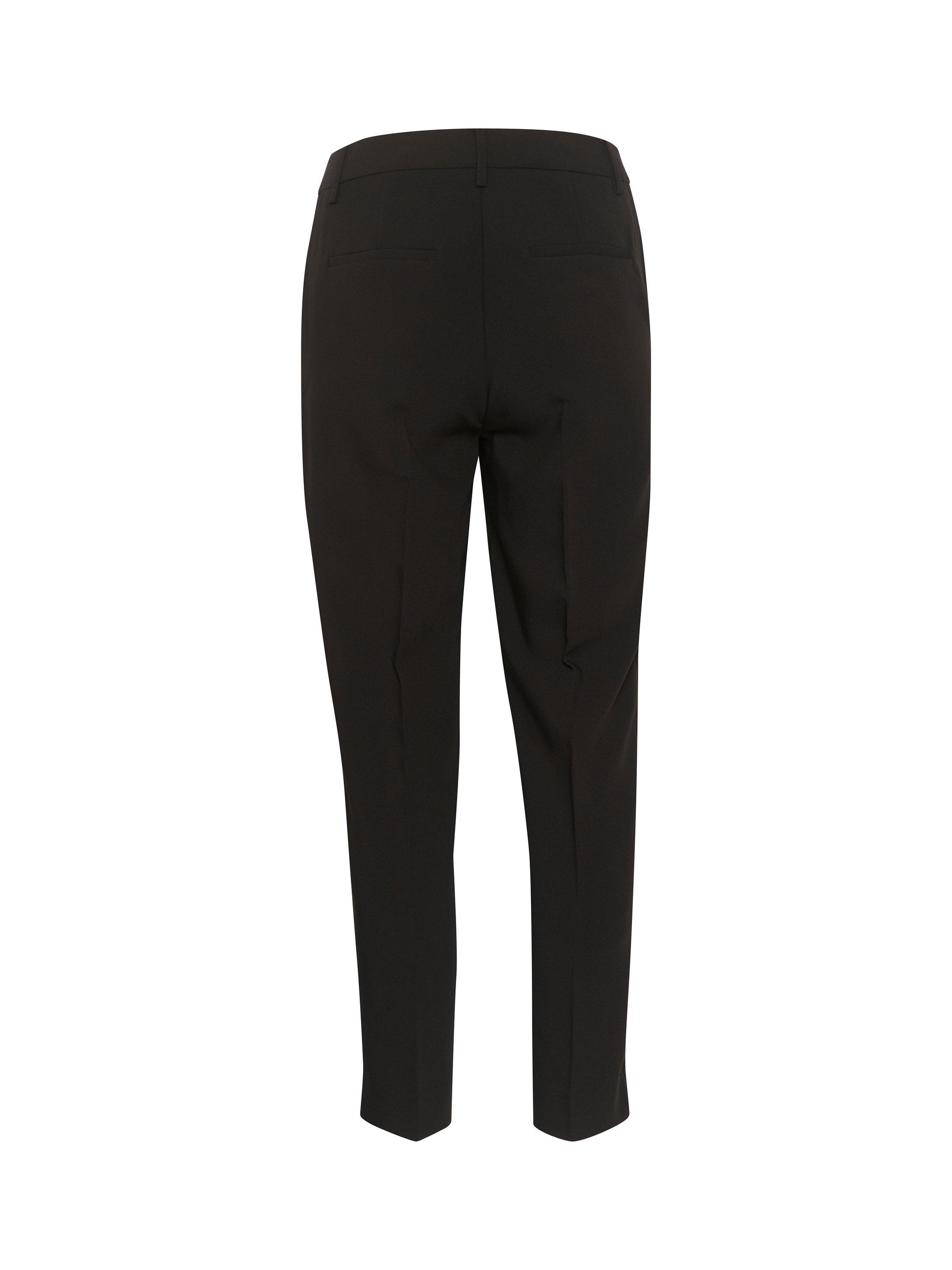 Product image 3 of 3, which shows Part Two Urbana Straight High Waist Trousers, Black, 12