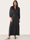 Part Two Dalmine 3/4 Sleeve Glitter Wrap Maxi Dress