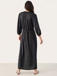 Part Two Dalmine 3/4 Sleeve Glitter Wrap Maxi Dress