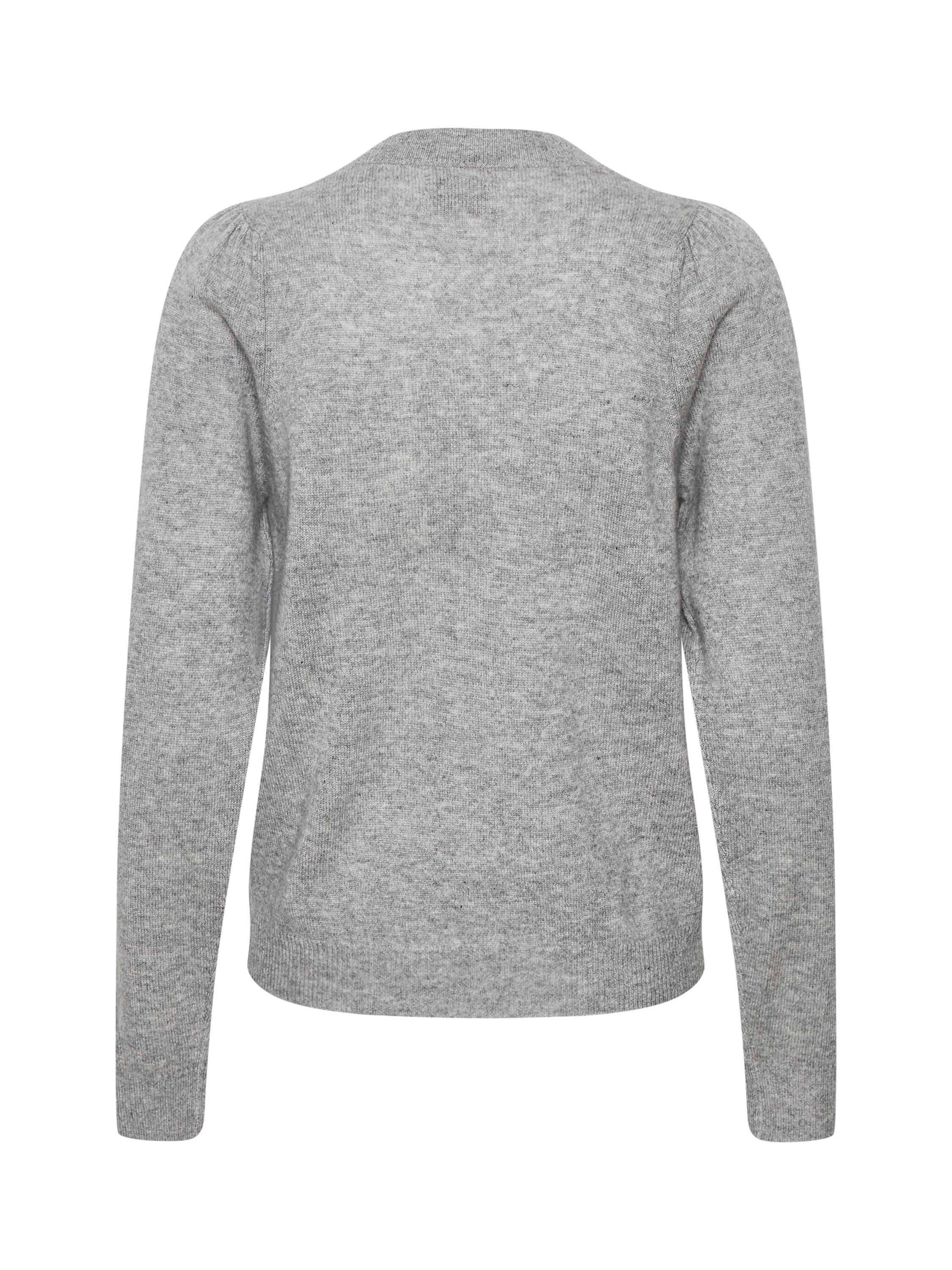 Part Two Evina Crew Neck Cashmere Jumper, Grey, XS