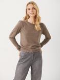 Part Two Evina Crew Neck Cashmere Jumper, Mink Melange