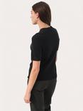 Part Two Everlotta Short Sleeve Cashmere Jumper, Black