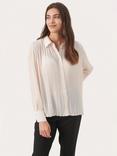 Part Two Dilara Pleated Shirt, Whitecap Gray