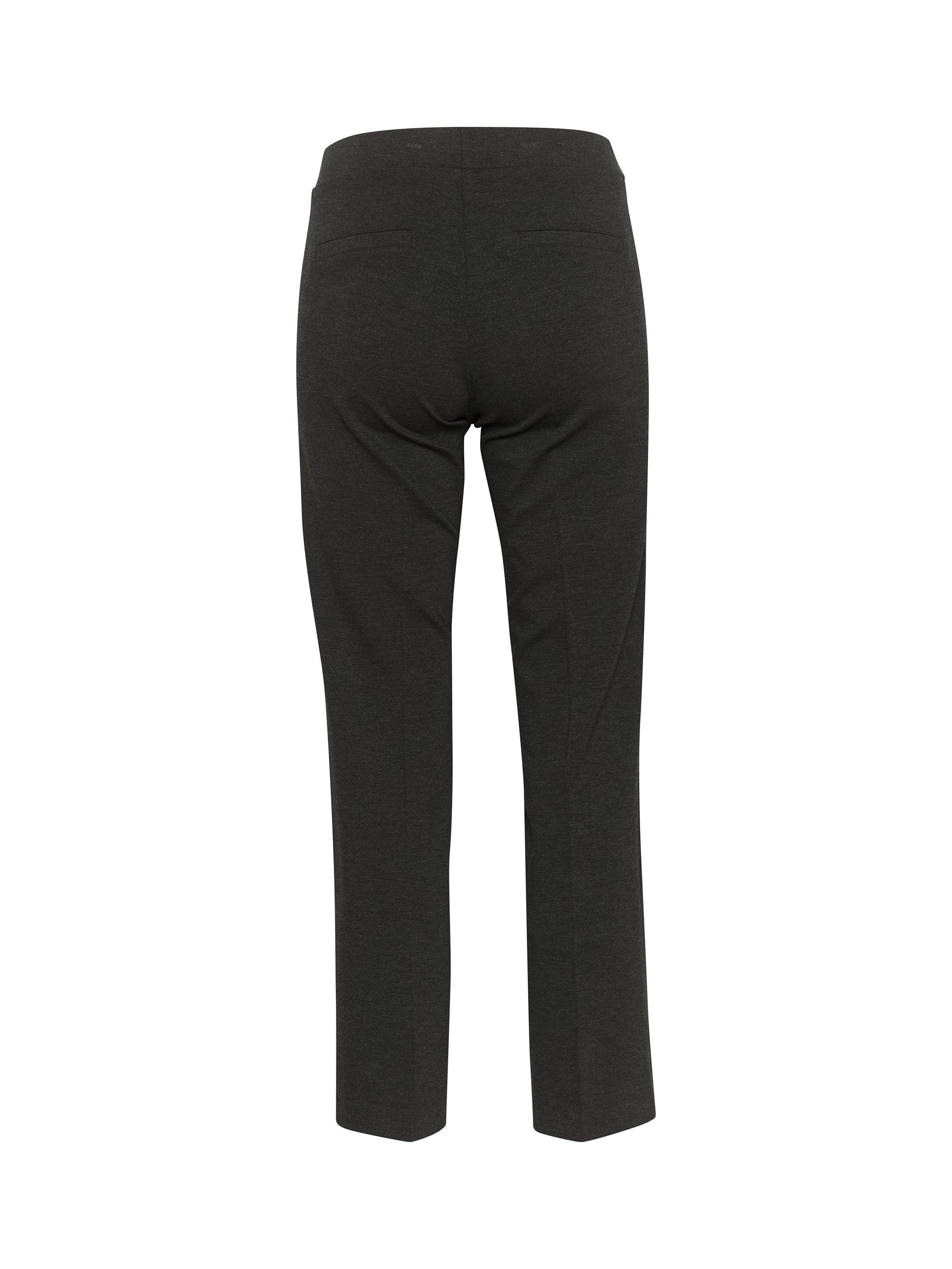 Product image 6 of 6, which shows Part Two Ponta Cropped Comfort Waist Trousers, Dark Grey, 8