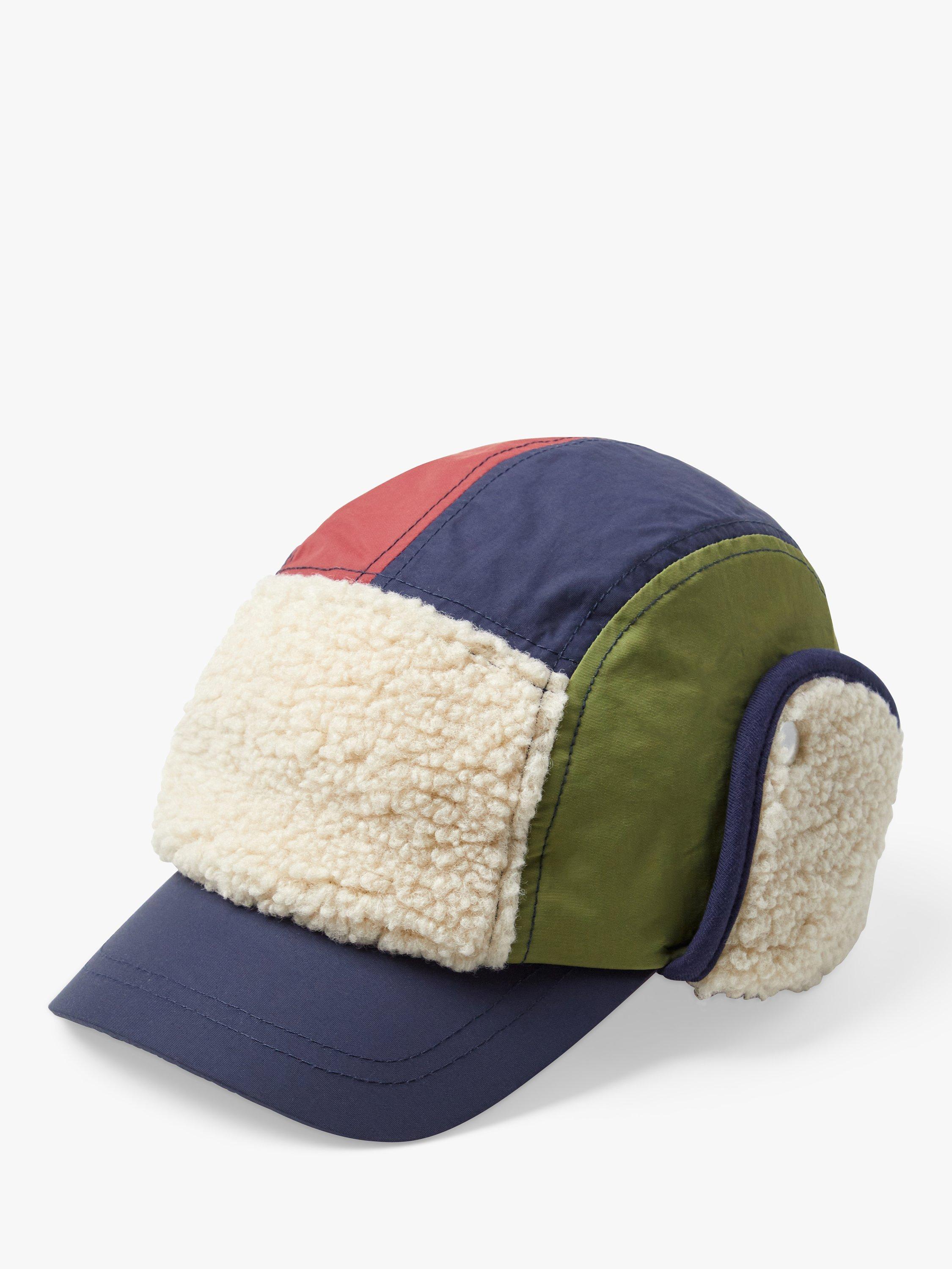 Lindex Kids' Teddy Colour Block Lined Cap, Multi