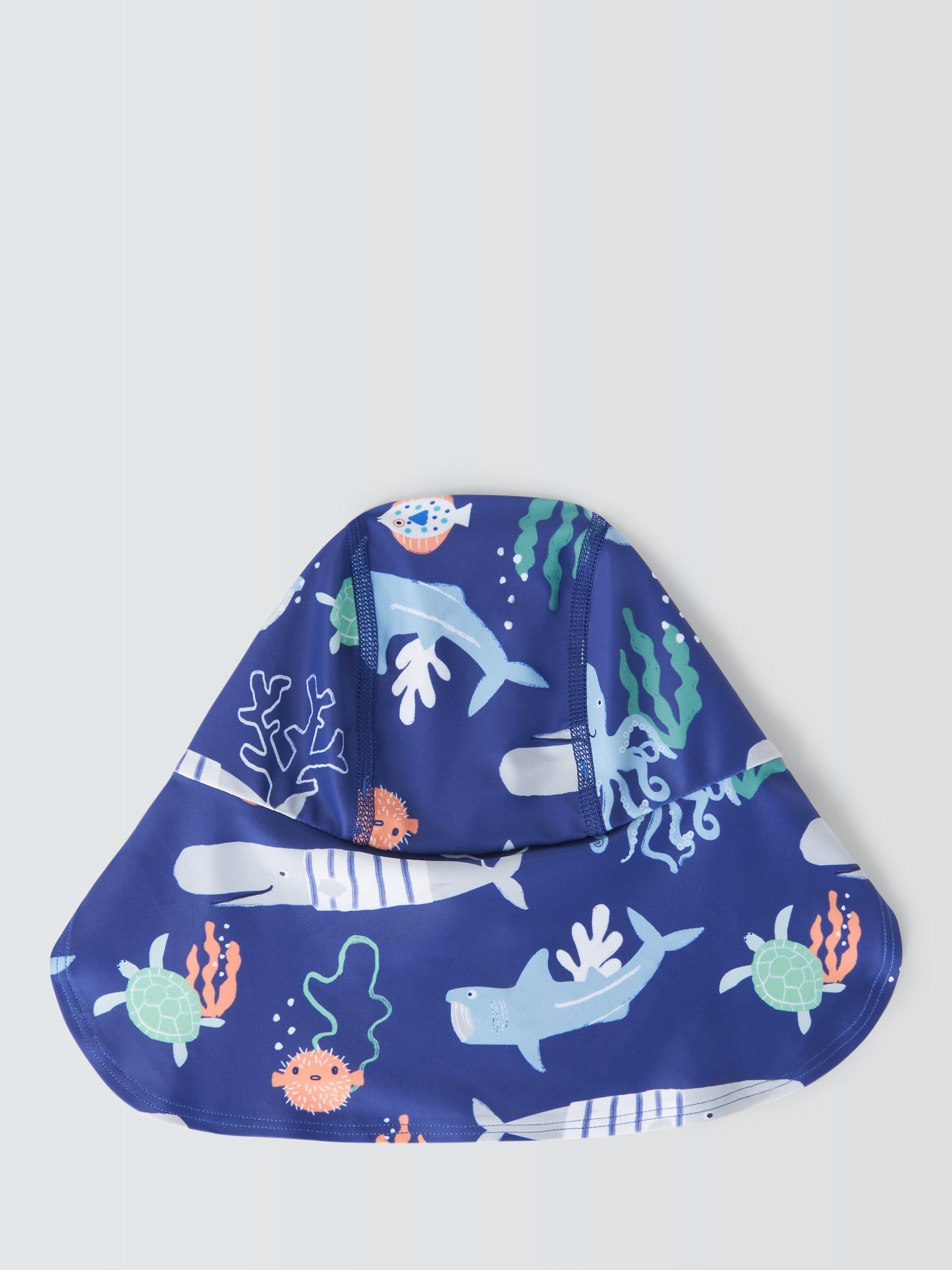 John Lewis Baby Fishing Keppi Hat, Navy, 6-12 months