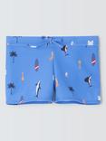 John Lewis Kids' Surfs Up Swim Trunks, Blue