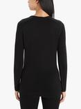 Icebreaker 260 Tech Long Sleeve Crew Neck Base Layer Top, Black