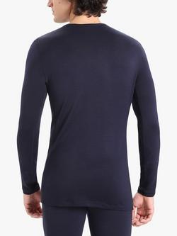 Icebreaker Men's 260 Tech Base Layer Crewe Thermal Top, Navy - view 2, Navy