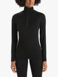 Icebreaker Women's 200 Oasis Base Layer Thermal Top, Black