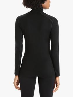 Icebreaker Women's 200 Oasis Base Layer Thermal Top, Black - view 2, Black