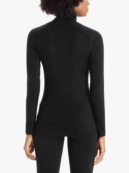 Icebreaker Women's 200 Oasis Base Layer Thermal Top, Black - view 2, Black
