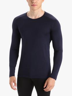 Icebreaker Men's 200 Oasis Crew Neck Base Layer Top, Navy