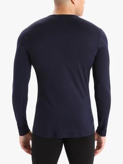 Icebreaker Men's 200 Oasis Crew Neck Base Layer Top - view 2, Navy