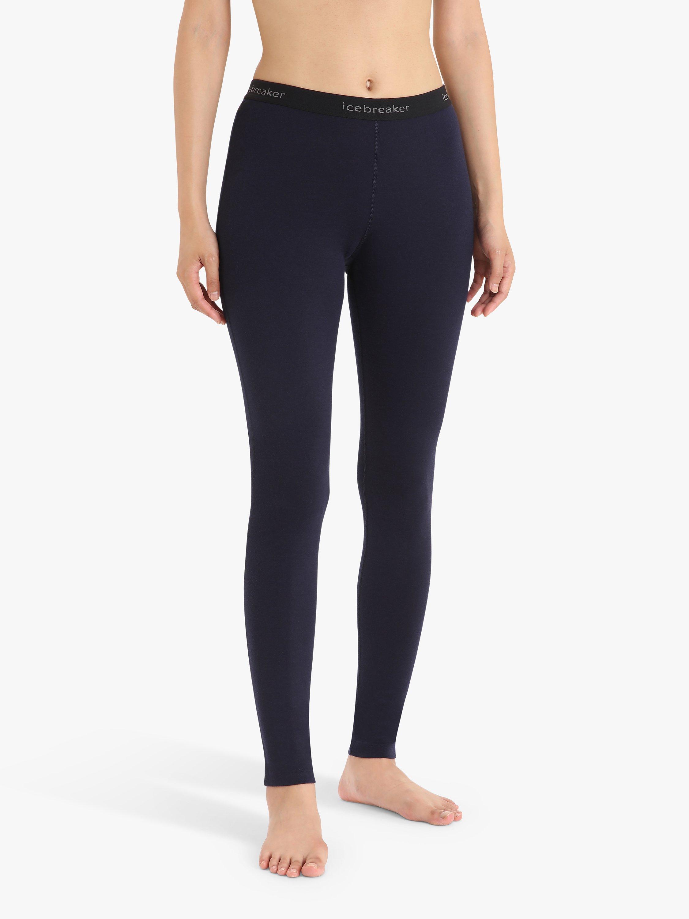 Product image 1 of 7, which shows Icebreaker Women's 200 Oasis Base Layer Leggings, Navy, XS