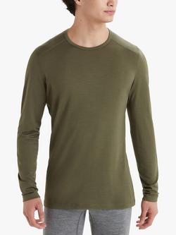 Icebreaker Men's 200 Oasis Crew Neck Base Layer Top, Khaki