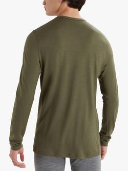 Icebreaker Men's 200 Oasis Crew Neck Base Layer Top - view 2, Khaki