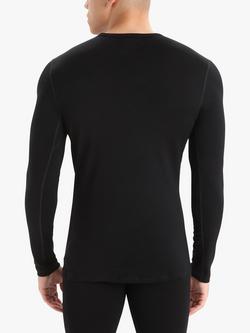Icebreaker 260 Tech Long Sleeve Crew Neck Base Layer Top - view 2, Black