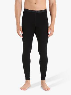 Icebreaker Men's 260 Tech Merino Thermal Leggings, Black, Black