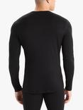 Icebreaker 200 Oasis Long Sleeve Crew Neck Base Layer Top, Black