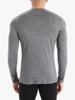 Icebreaker Men's 200 Oasis Crew Neck Base Layer Top - view 2, Mid Grey