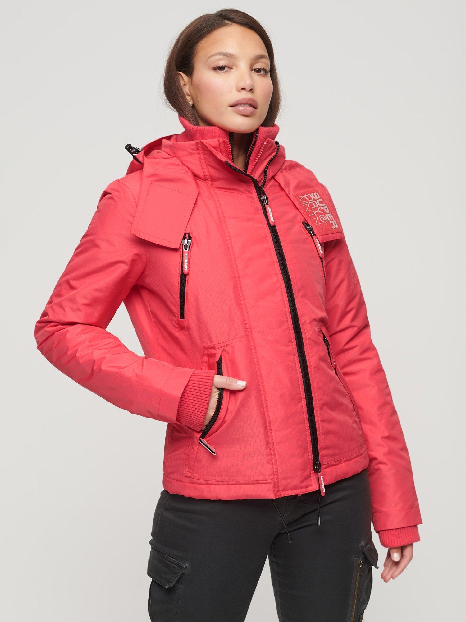 Product image 1 of 5, which shows Superdry Mountain SD-Windcheater Jacket, Active Pink, 6