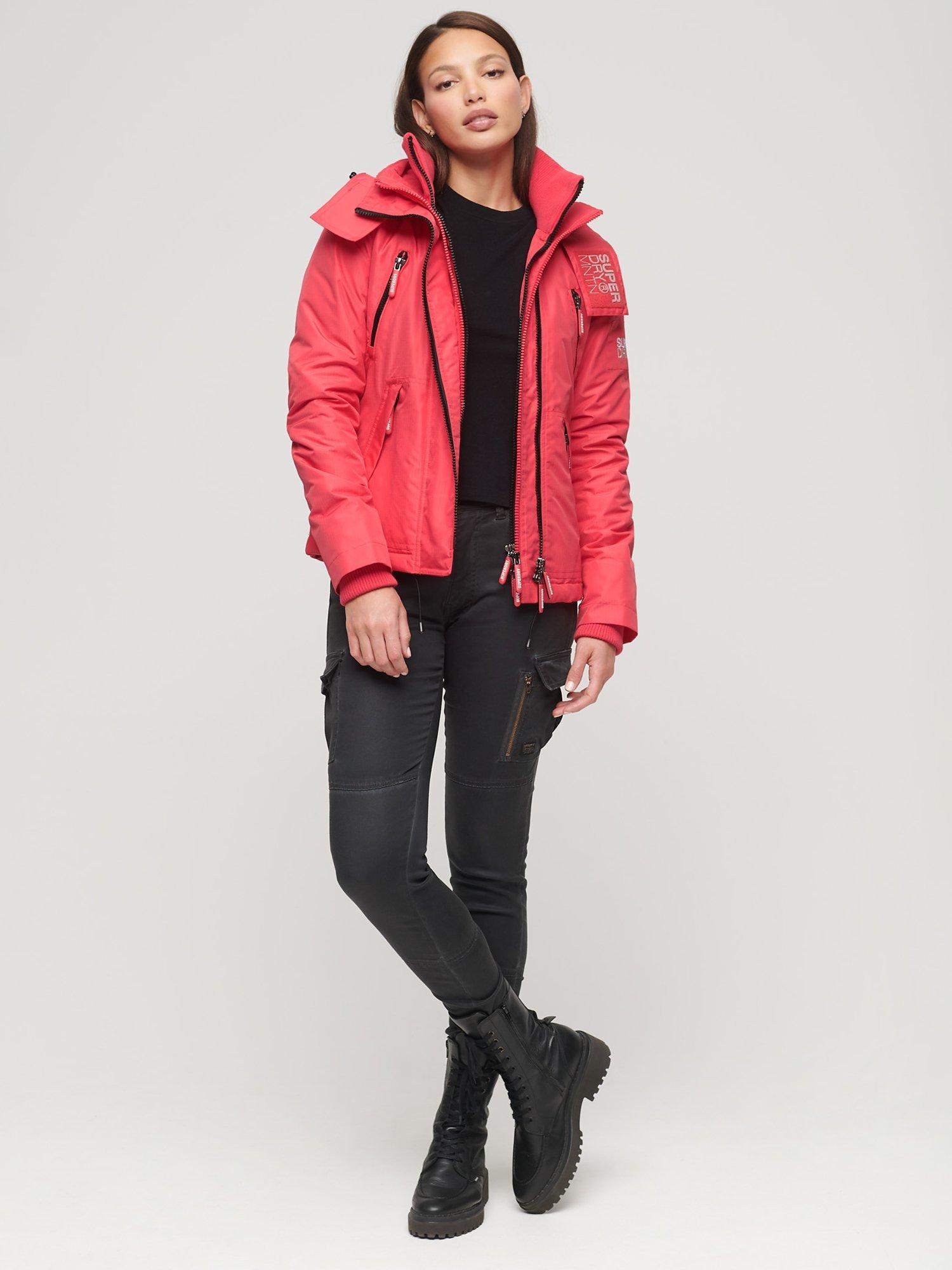 Product image 2 of 5, which shows Superdry Mountain SD-Windcheater Jacket, Active Pink, 6