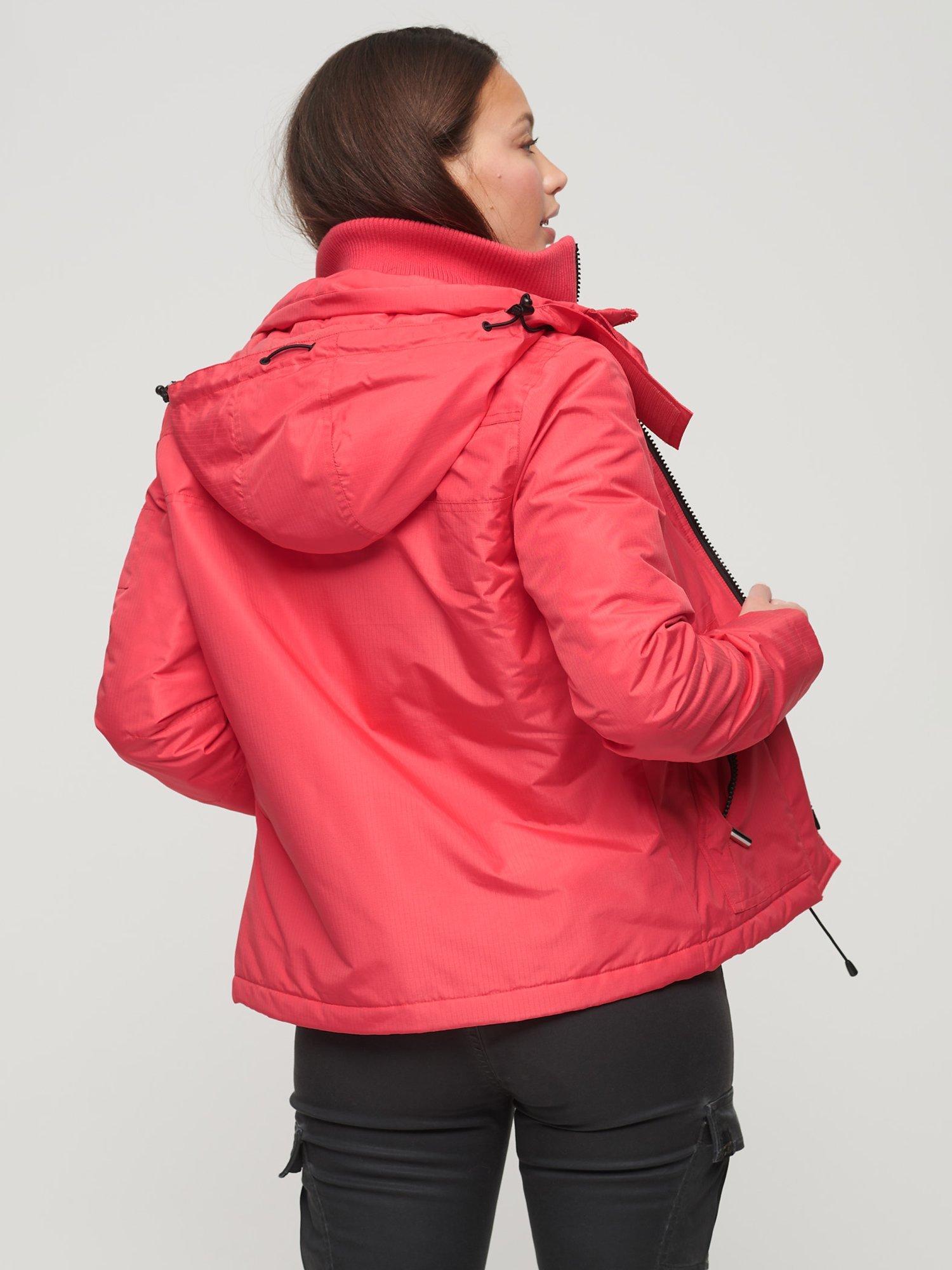 Product image 4 of 5, which shows Superdry Mountain SD-Windcheater Jacket, Active Pink, 6