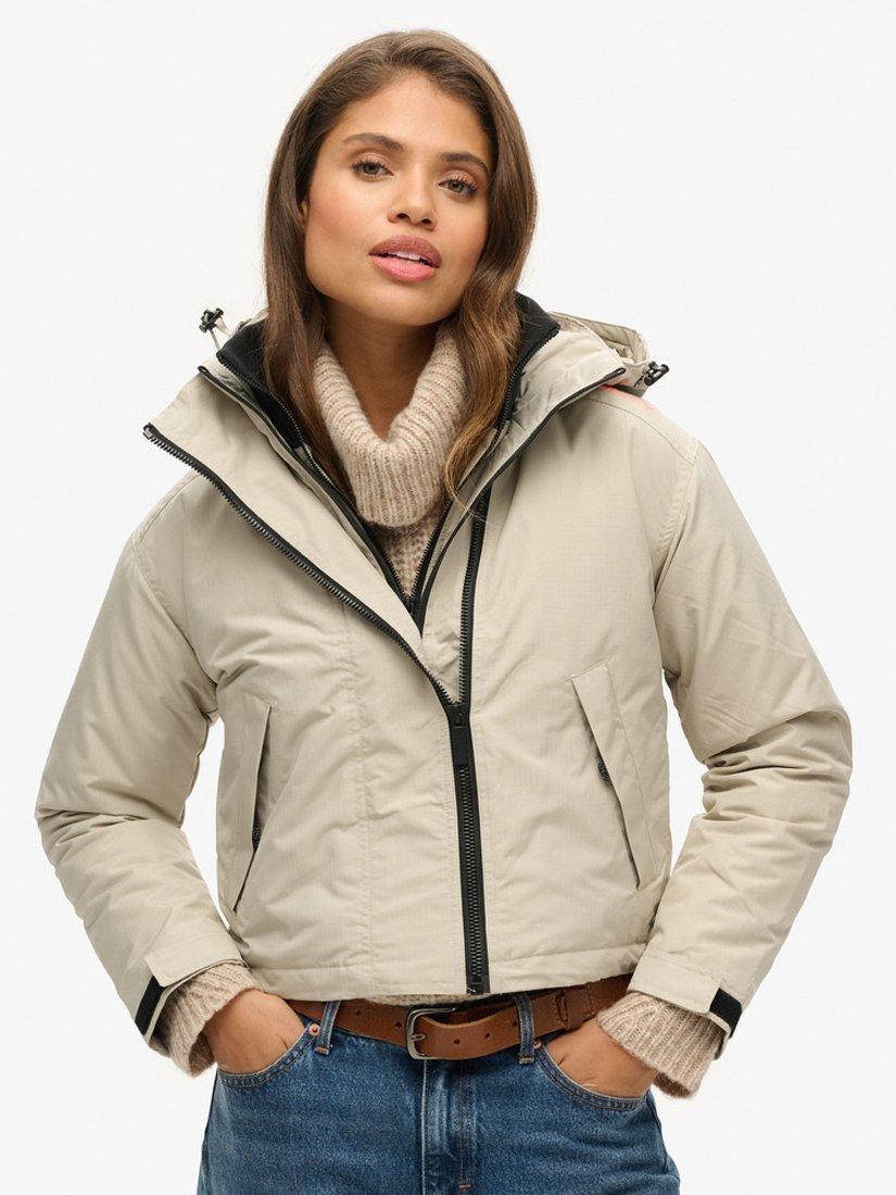 Product image 2 of 7, which shows Superdry Code SD-Windcheater Jacket, Willow Grey Grid, 6