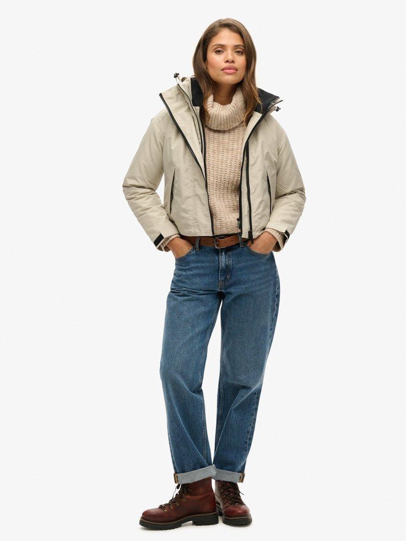 Product image 4 of 7, which shows Superdry Code SD-Windcheater Jacket, Willow Grey Grid, 6
