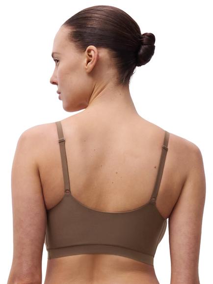 Chantelle Soft Stretch Padded Bralette - view 2, Cocoa