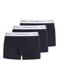 Tommy Hilfiger Essential Cotton Logo Trunks, Pack of 3, Desert Sky