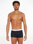 Tommy Hilfiger Essential Cotton Logo Trunks, Pack of 3, Desert Sky