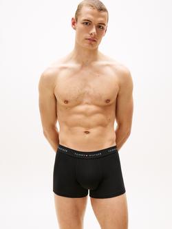 Tommy Hilfiger Essential Cotton Logo Trunks, Pack of 3 - view 2, Black