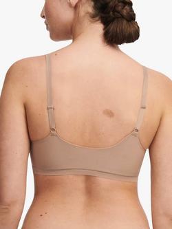 Chantelle Soft Stretch Padded Bralette - view 2, Coffee Latte