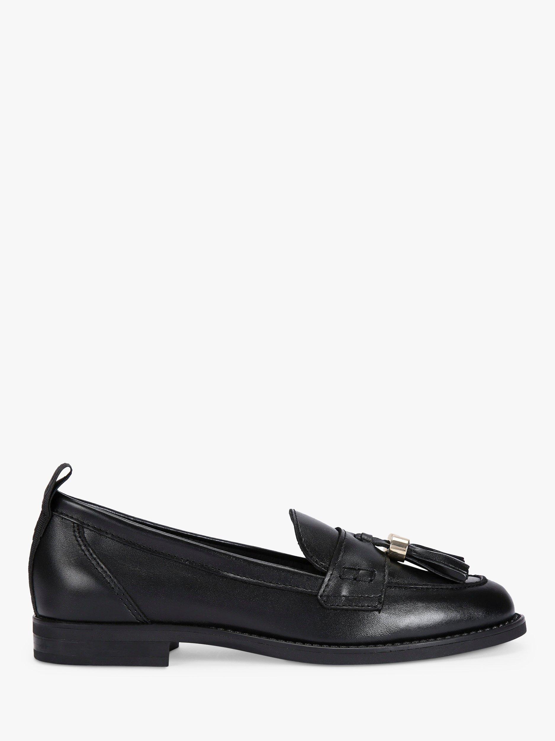 KG Kurt Geiger Mia Leather Tassle Loafers, Black