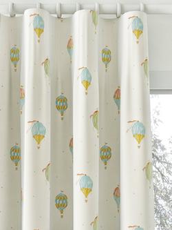 John Lewis Sweet Dreams Print Pencil Pleat Blackout Children's Curtains, White, White