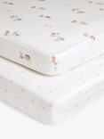 John Lewis Sweet Dreams Fitted Baby Sheet, Pack of 2