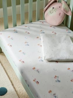 John Lewis Sweet Dreams Fitted Baby Sheet, Pack of 2 - view 2, Multi