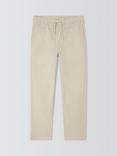 John Lewis Kids' Straight Fit Turn Up Chino Trousers, Neutral