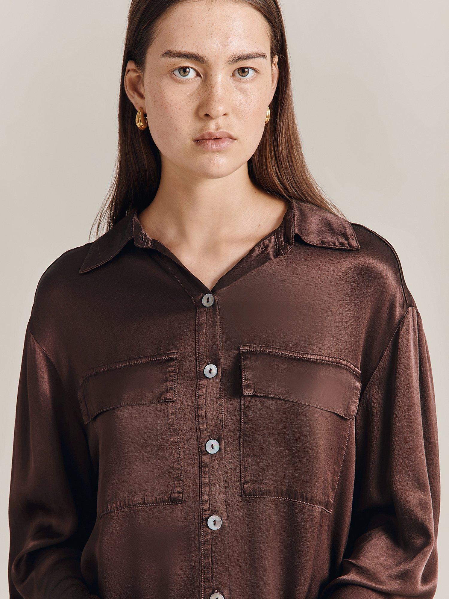 Ghost Cora Shirt, Dark Aubergine