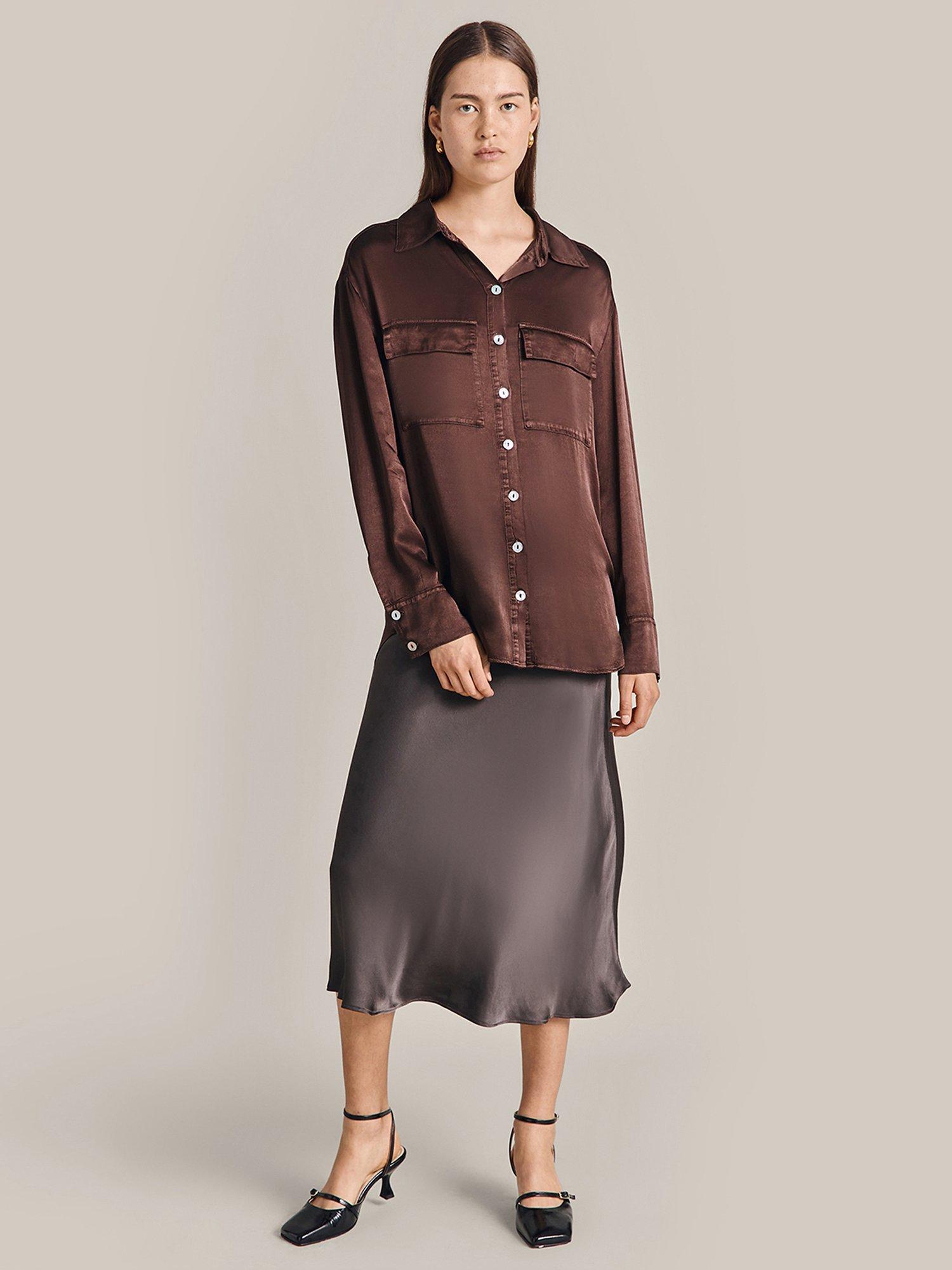 Ghost Cora Shirt, Dark Aubergine, XS